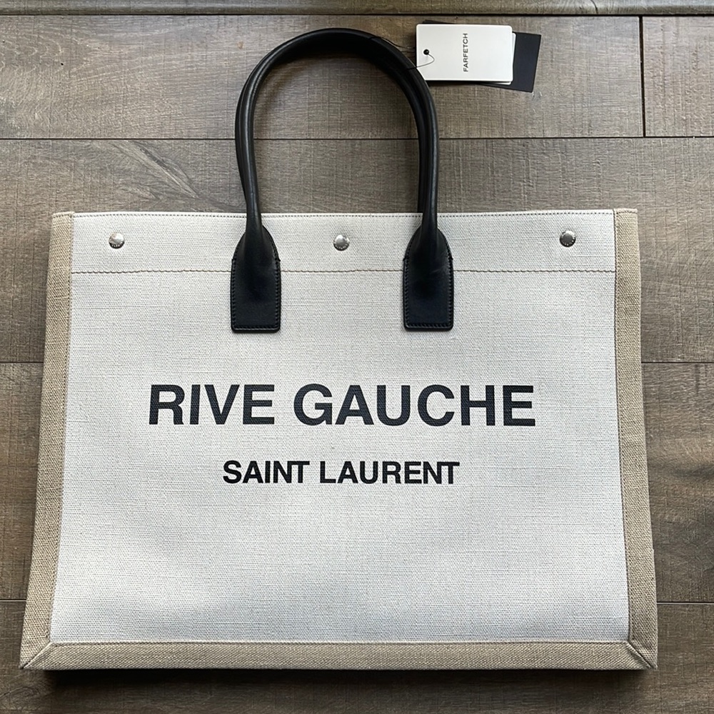 SAINT LAURENT RIVE GAUCHE TOTE SHOPPING BAG
